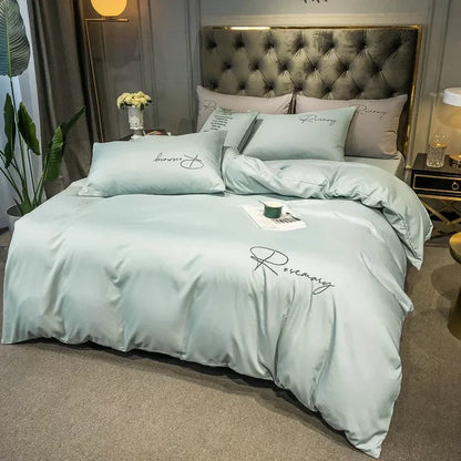 Avelena | Bettwäsche Elegante Luxe Bettbezug mit Stickdesign