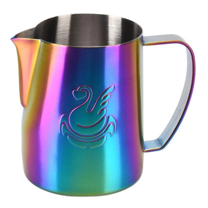 Avelena | 600ml Edelstahl-Kaffeekanne Milchaufschäumer Tasse Sahnebereiter Espresso Latte Art Werkzeug Eleganter Schwan