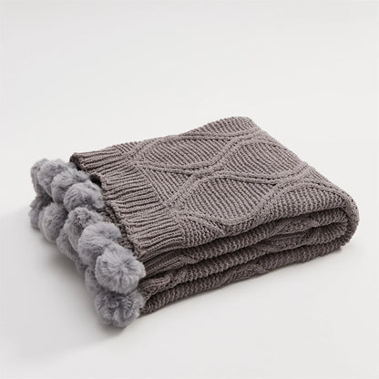 Avelena | Blanket Luxe Chenille Decke mit Herzfransen