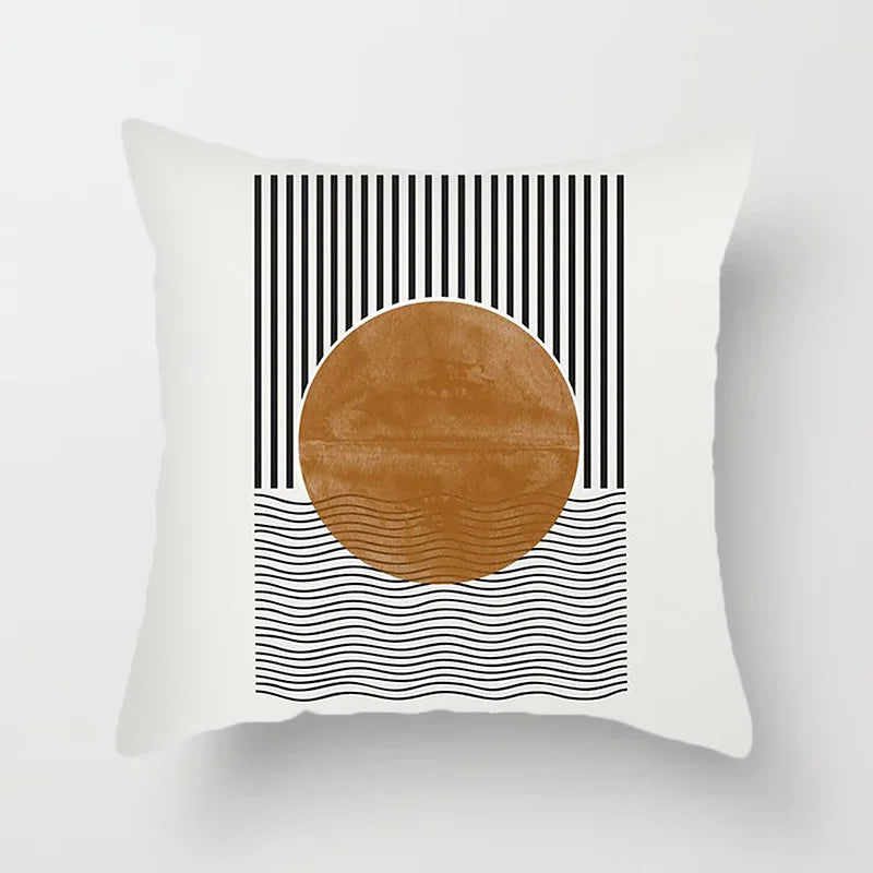 Avelena | Moderne Kunst Abstraktes Muster Dekokissenbezüge Kreative Linien Sofa Stuhl Kissenbezüge Wurfkissenbezüge Home Office Dekor