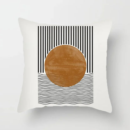 Avelena | Moderne Kunst Abstraktes Muster Dekokissenbezüge Kreative Linien Sofa Stuhl Kissenbezüge Wurfkissenbezüge Home Office Dekor
