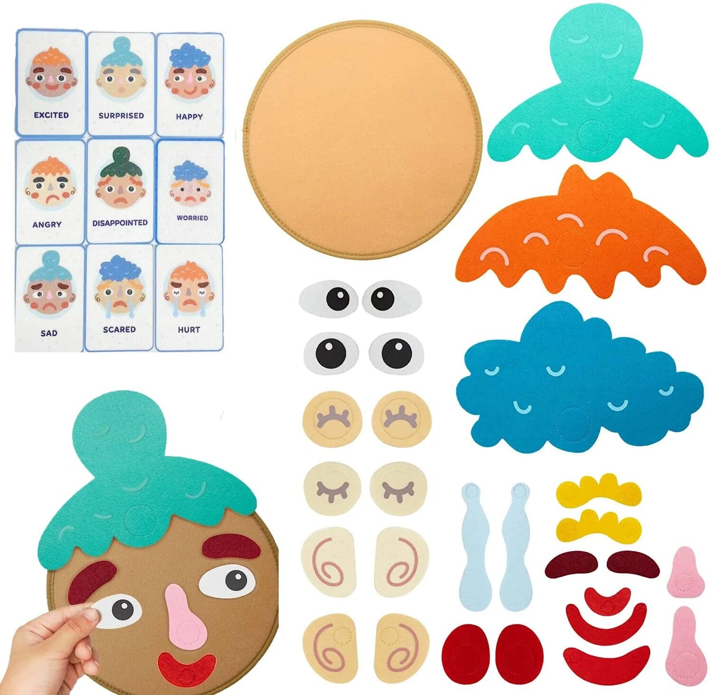 Avelena | Kinder Montessori Gesichtsausdrucksspiel Spielzeug