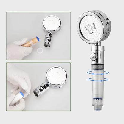 Avelena | Duschkopf Filterpatrone Ersatz für Chlor, Fluorid und hartes Wasser