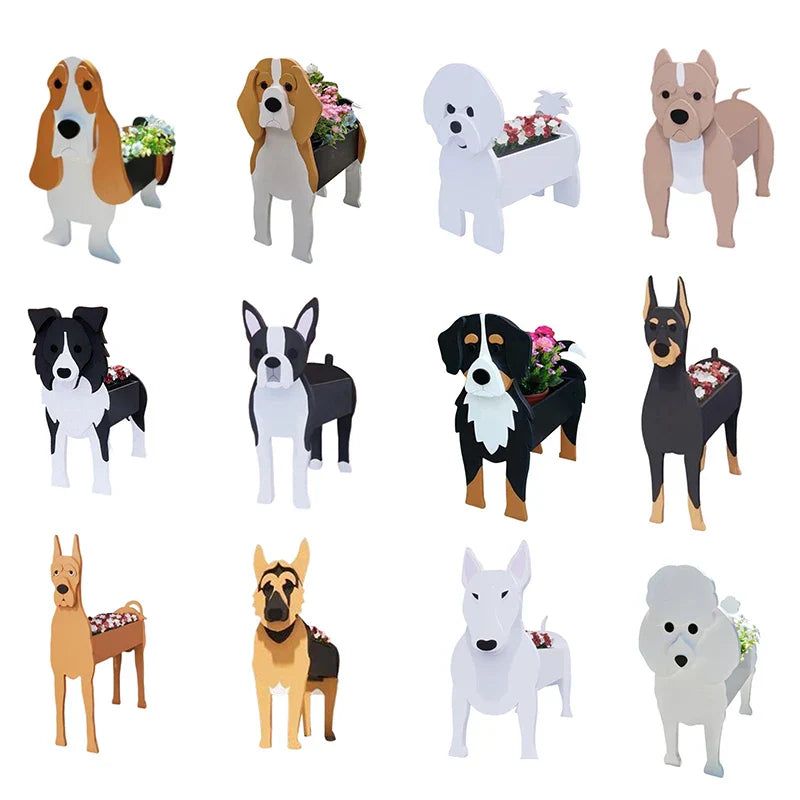 Avelena | Blumentopf - Pawsome - Hund Pflanzenbehälter - Verschiedene Rassen