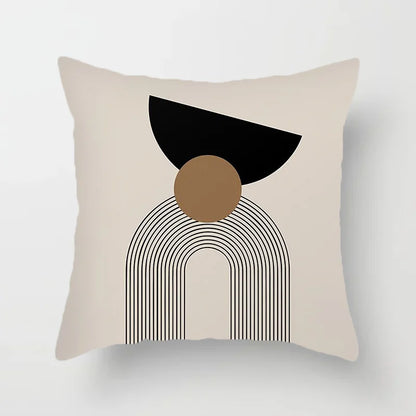 Avelena | Moderne Kunst Abstraktes Muster Dekokissenbezüge Kreative Linien Sofa Stuhl Kissenbezüge Wurfkissenbezüge Home Office Dekor