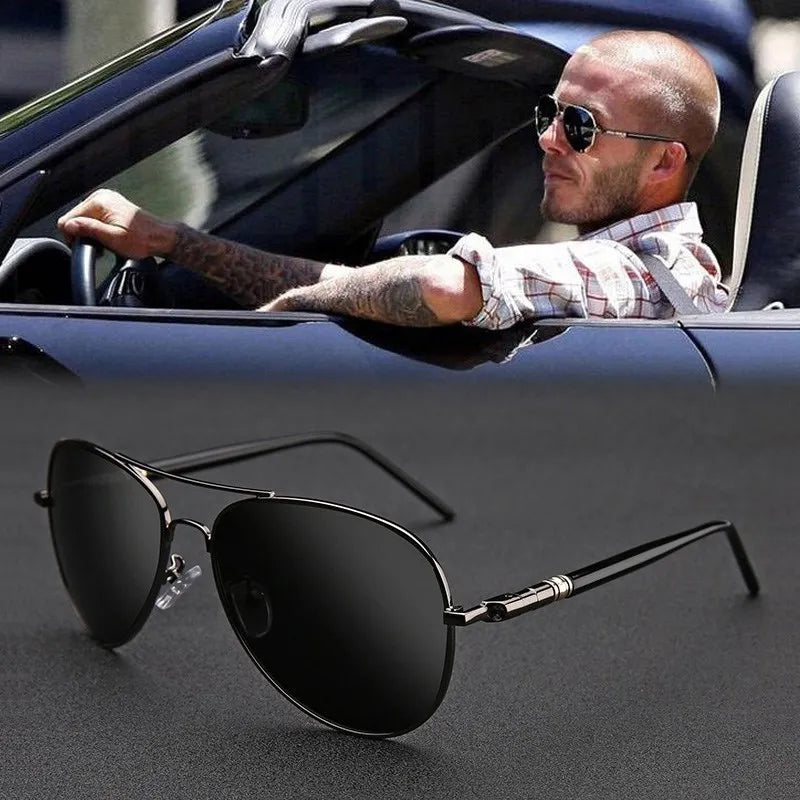 Avelena | Herren Klassiker Rechteckige Uv400 Polarisierte Strandsonnenbrille