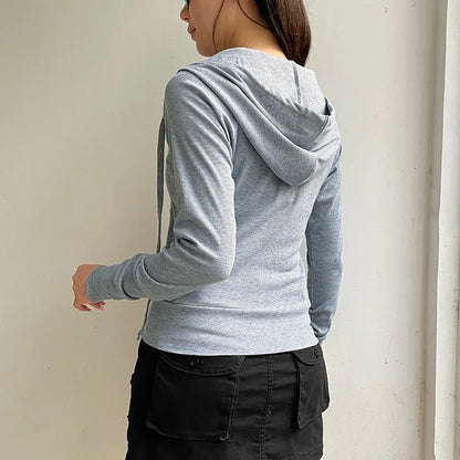 Avelena | Freizeit Hoodie mit Reißverschluss für Damen