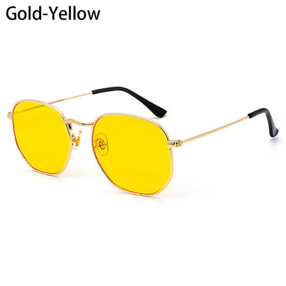 Avelena | Polygon Metall Quadrat Sonnenbrille