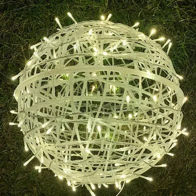 Avelena | Lichtende Rattan-Sphäre für Festliche und Elegante Dekorationen