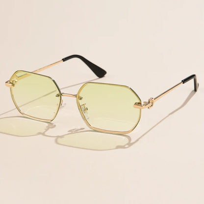 Avelena | Retro Metall Polygon Unisex Sonnenbrille