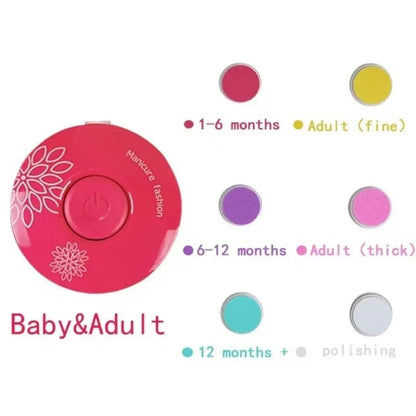 Avelena | Elektrischer Baby-Nageltrimmer, Säuglings-Maniküre-Werkzeug, Kinder-Nagelpolierwerkzeug, Neugeborenen-Hygieneset mit Nagelknipser