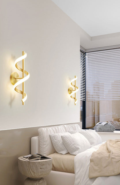 Avelena | SpiralLume – Minimalistische LED-Wandleuchte mit modernem Flair