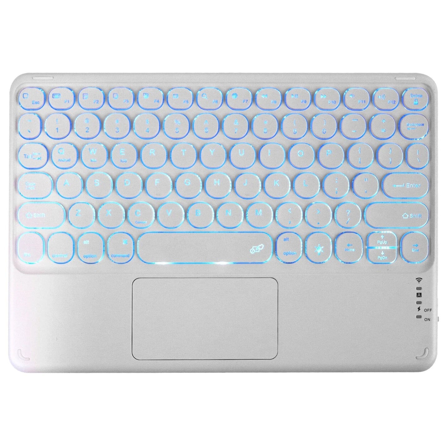 Avelena | Süße Rundfarbe Tastatur mit Touchpad