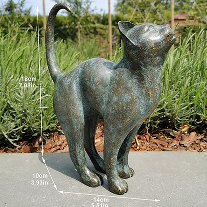 Avelena | Verzaubernde Gartenkatzen-Statuen - Purr-fekte Harzdekoration