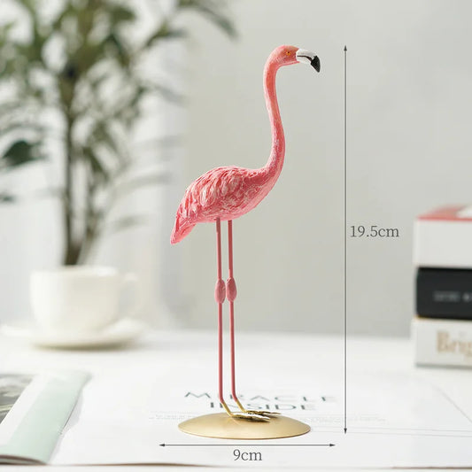 Avelena | Nordic Flamingo Figurine Figure Statue Sculpture Living Room Office Wedding Party Ornaments Home Decor Decoration Accessories