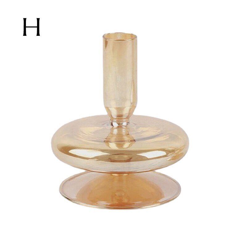 Avelena | Glas Kerzenhalter Amber