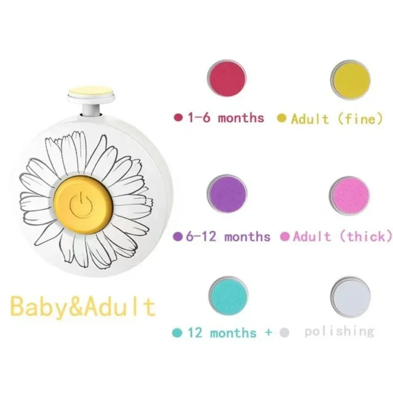 Avelena | Elektrischer Baby-Nageltrimmer, Säuglings-Maniküre-Werkzeug, Kinder-Nagelpolierwerkzeug, Neugeborenen-Hygieneset mit Nagelknipser