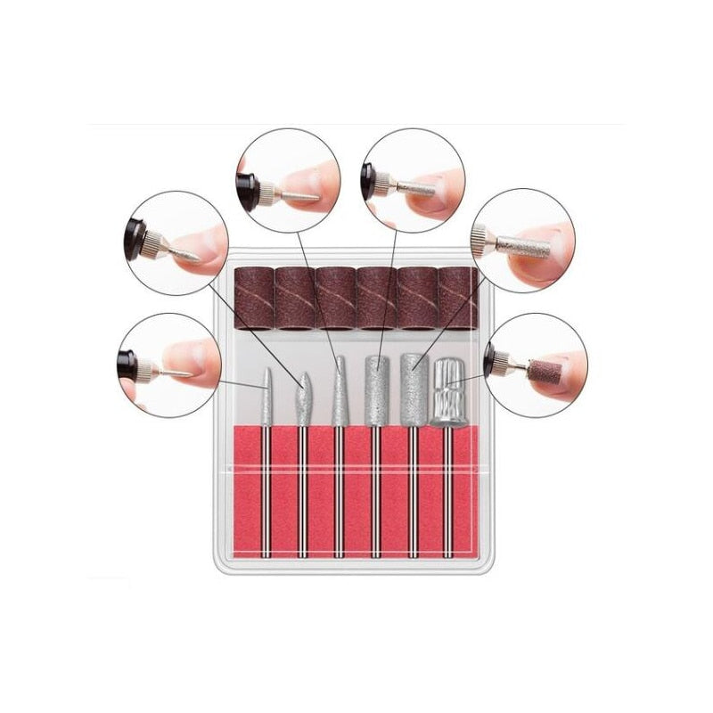 Avelena | Professionelle 6-in-1 Elektrische Nagelfeile