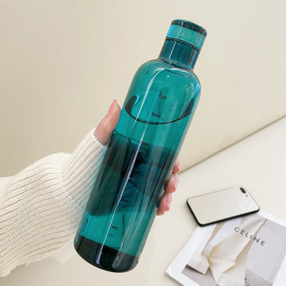Avelena | Zeit-Skalen hitzebeständige Glas Wasserflasche