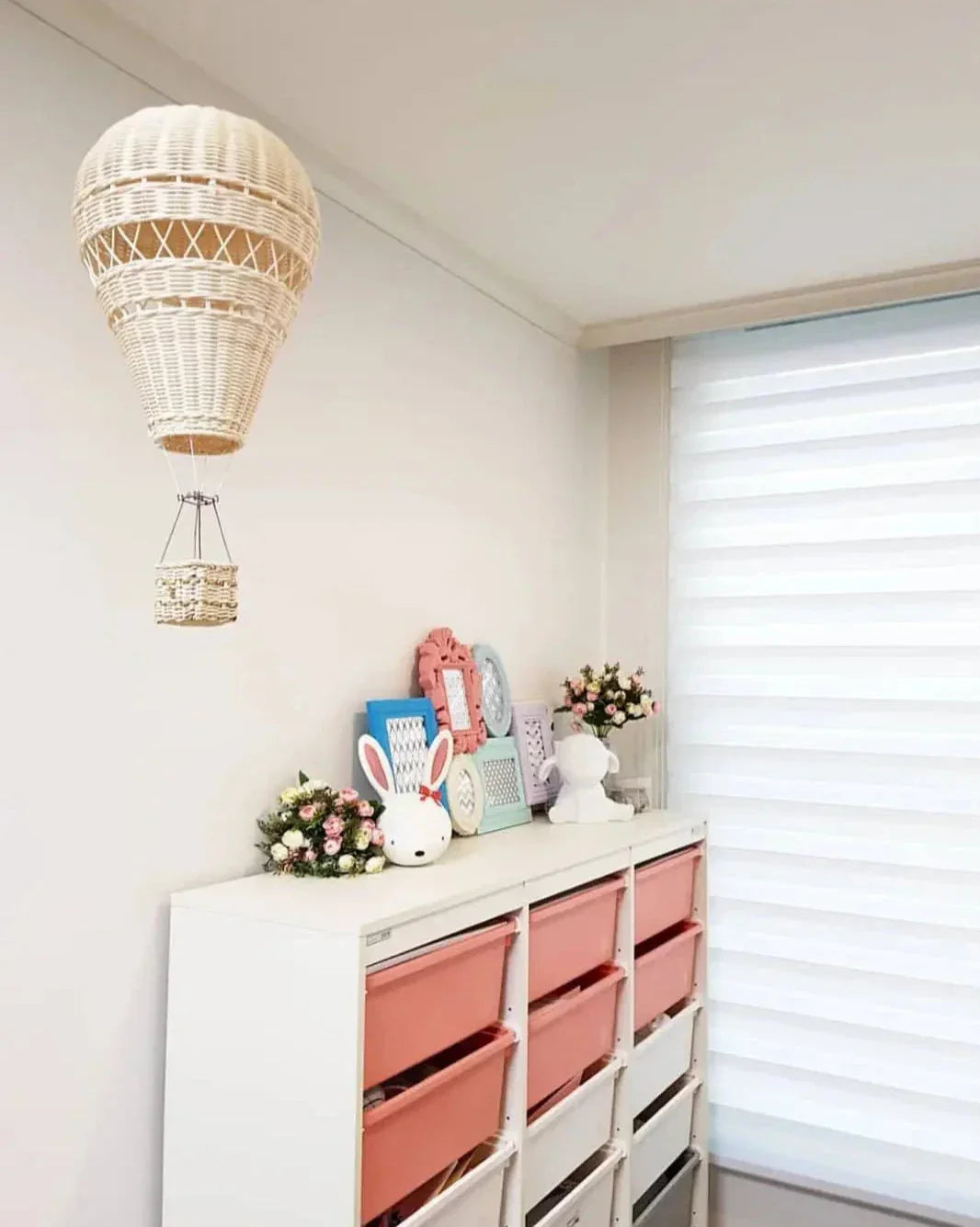 Avelena | Handgefertigtes Rattan Woven Luftballon Mobile Ornament