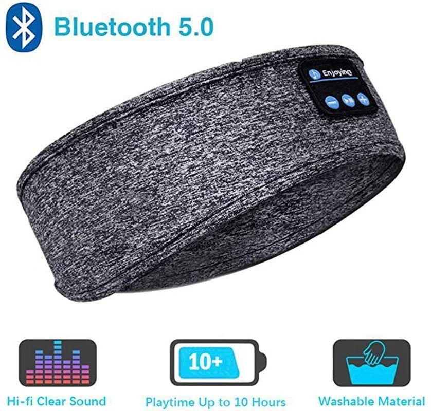 Avelena | Drahtlose Bluetooth-Kopfbedeckung - Sport- und Schlafkopfhörer mit Musikschlafkissen