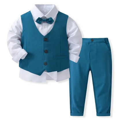 Avelena | Jungen formelles Baumwolle Outfit-Set für Kleinkinder und Kinder