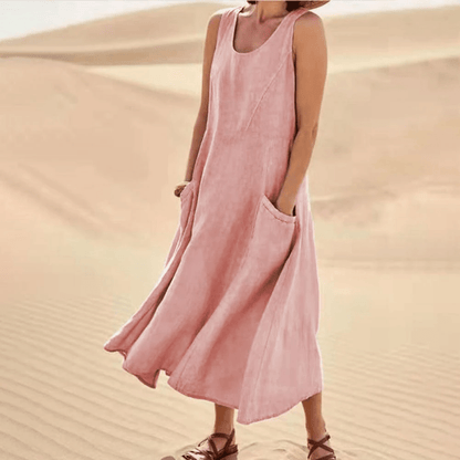 Avelena Ärmelloses Sommer-Maxikleid