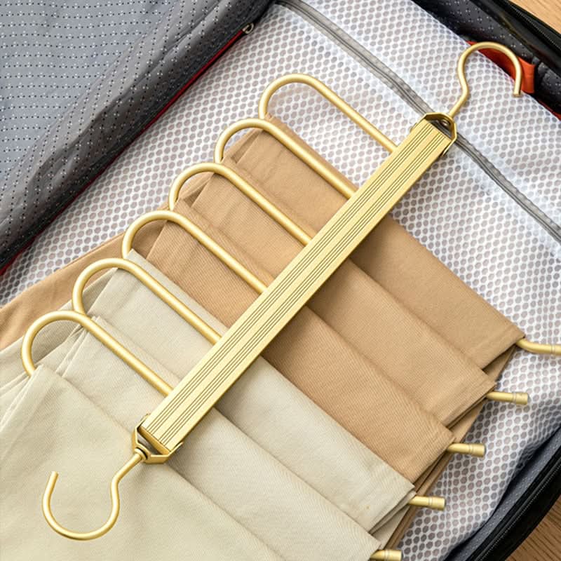 Avelena | SpaceLuxe Aluminium-Hosenbügel – Mehrschichtig, platzsparender Kleiderorganisator