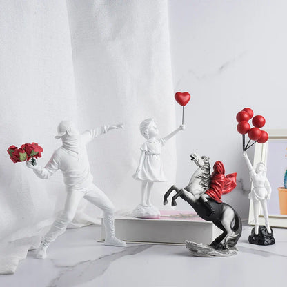 Avelena | Von Banksy inspirierte Skulpturensammlung
