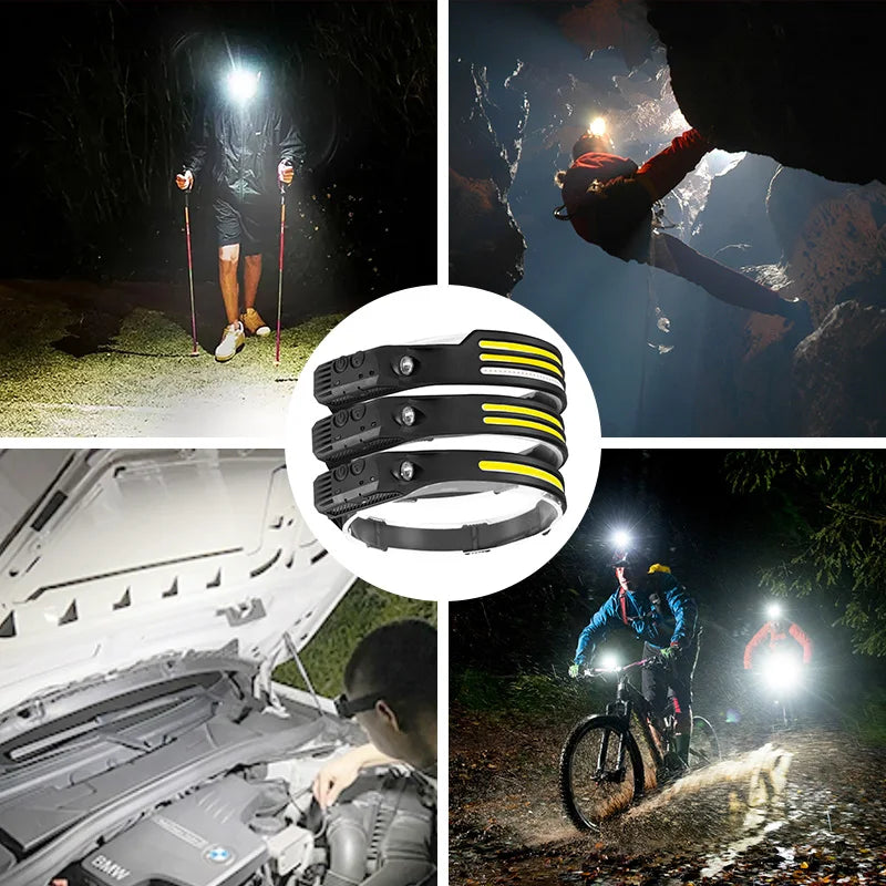 Avelena | Usb Wiederaufladbares Sensors Fahrrad mit 5 Beleuchtungsmodi