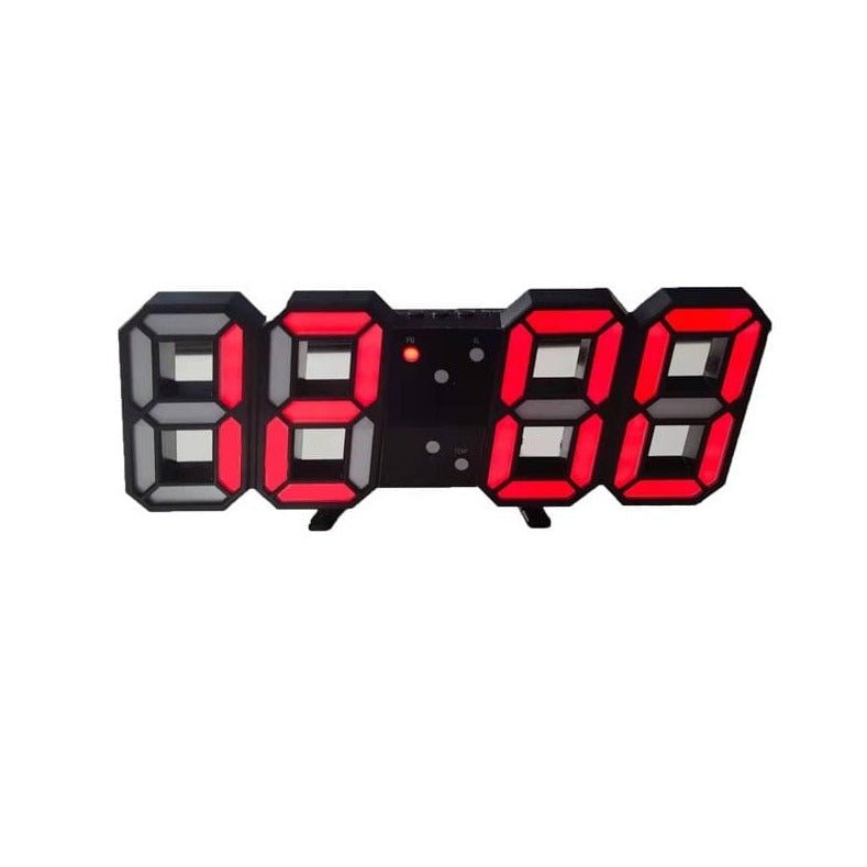 Avelena | 3D Led Wanduhr Modern Digitaluhr Dimmbares Led Licht Stilvolle Wanddekoration