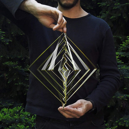 Avelena | Dream Atellani Square Wave Spin Zur Entlastung Von Magischen Windglocken Zur Aufhängung Im Freien Als Sonnenfänger für Gartendekoration