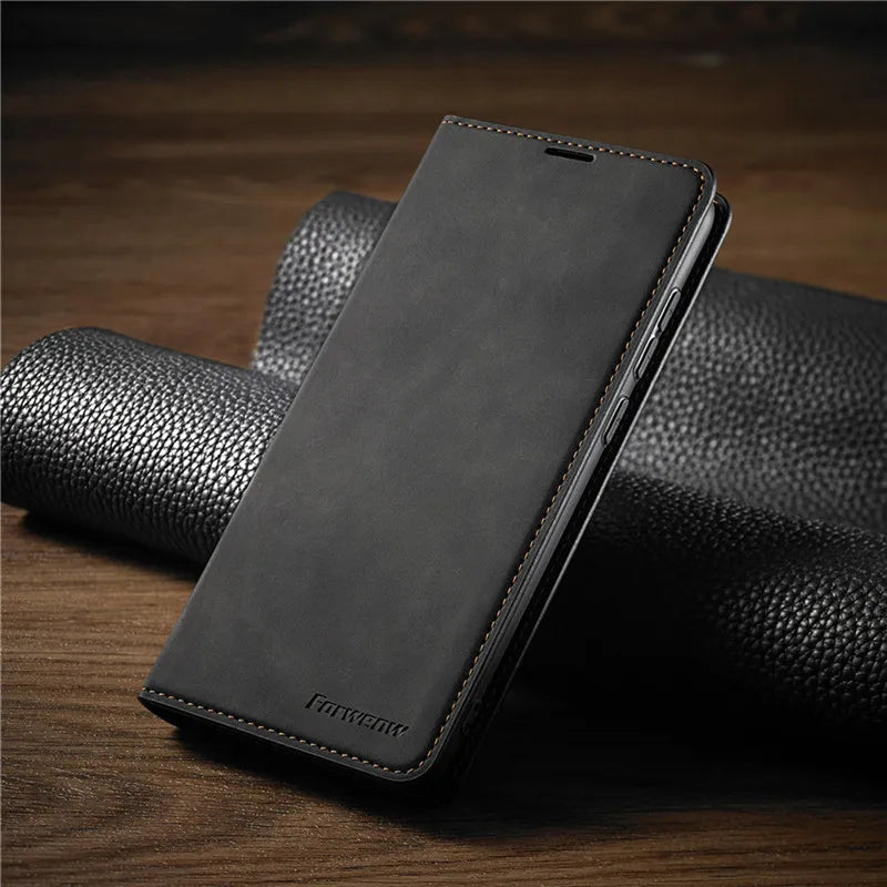 Avelena |  iPhone Hülle: Magnetische Leder Tasche für stilvollen Schutz