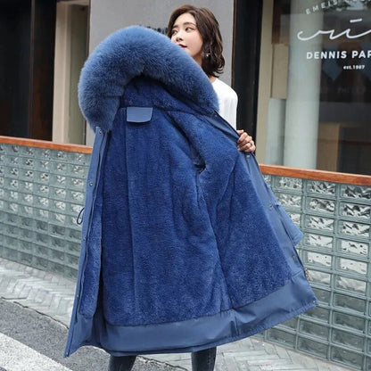 Avelena | Pelzenjacke mit Kapuze