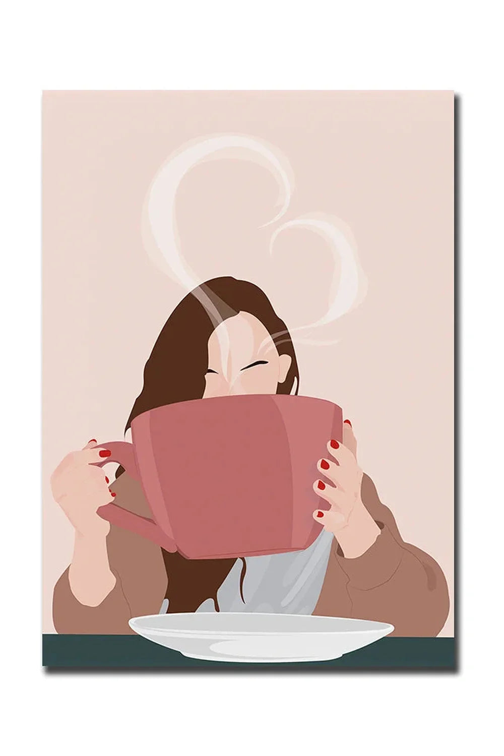 Avelena | Guten Morgen Kaffee Leinwand Poster