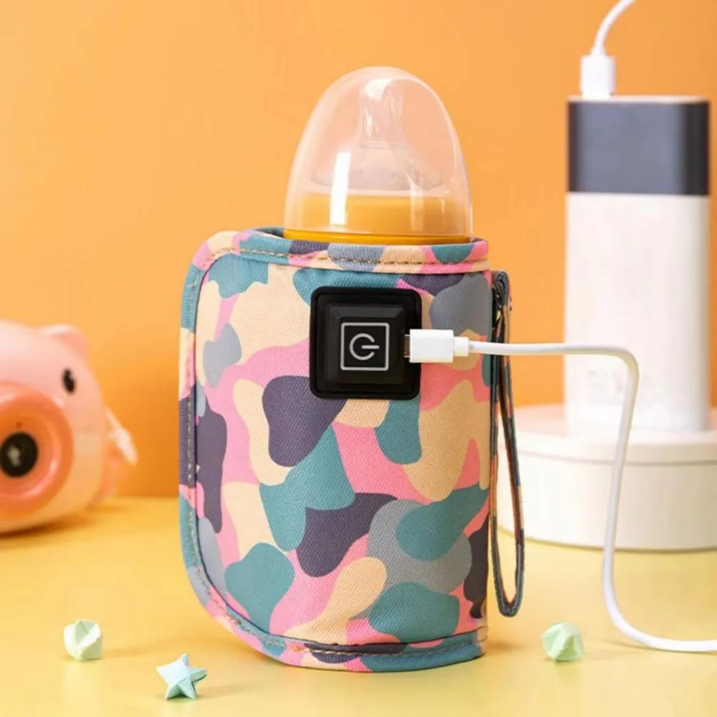 Avelena | USB Flasche Wärmer und isolierte Reisetasche für Babymilch und Wasser