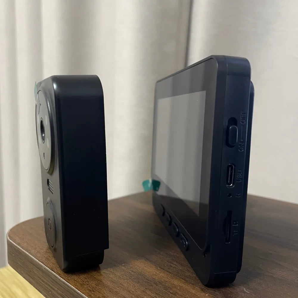 Avelena | Drahtlose Video-Türklingel mit 4,3" IPS-Bildschirm & Nachtsicht