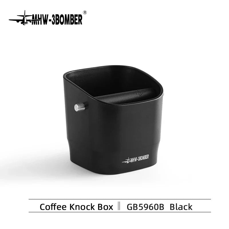 Avelena | 0,9–1,2 l Espresso-Schlagkasten, zerlegbare Schlagstange und rutschfeste Basis, quadratischer Kaffeesatz-Abfall, Barista-Desktop-Zubehör