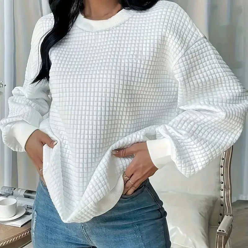 Neck Style Rundhalsausschnitt Pullover Top