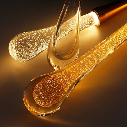 Avelena | Kristall LED Pendelleuchten: Perfekt für Schlafzimmer, Esszimmer, Bar - Wassertropfen-Kronleuchter, Treppenlampe für die Innendekoration