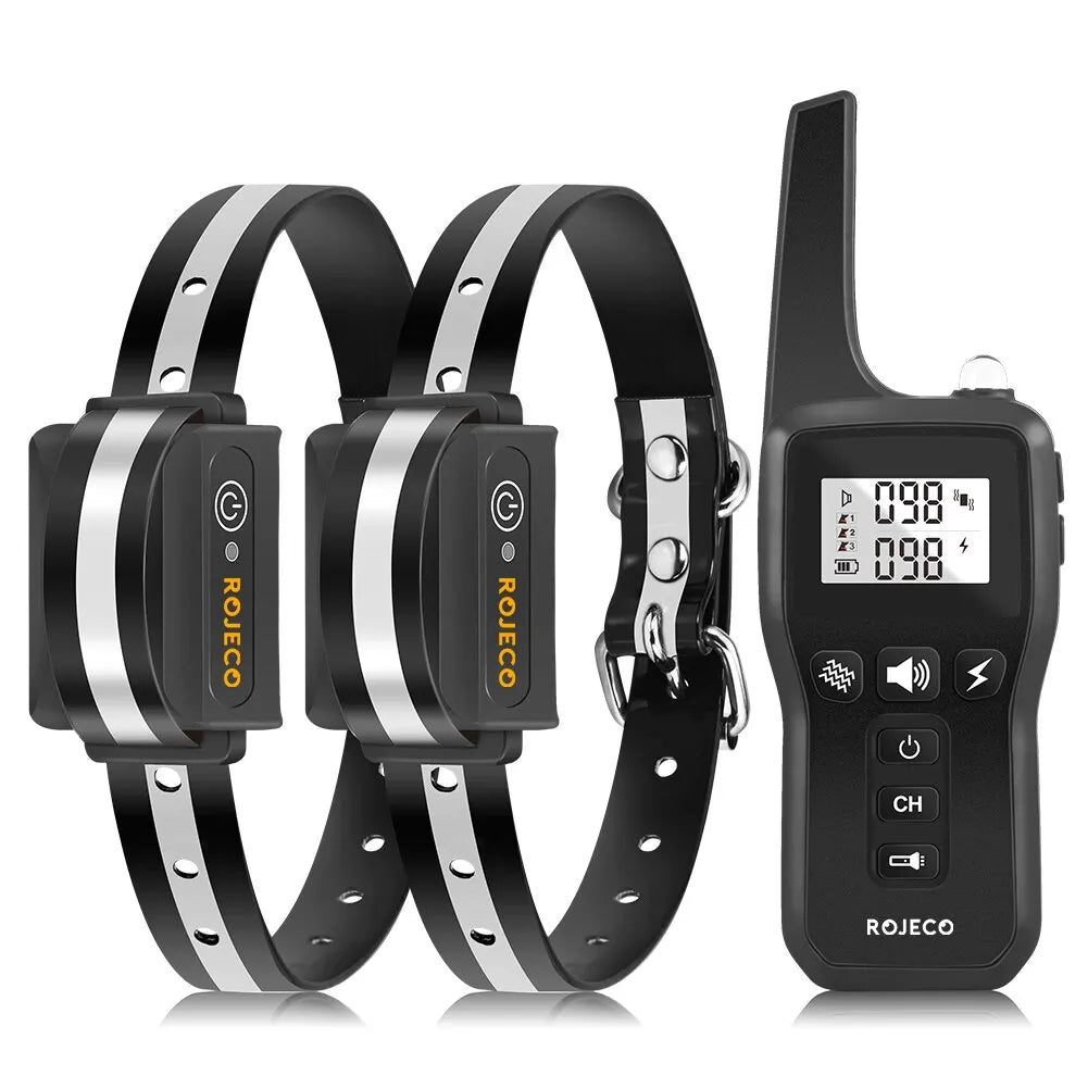 Avelena | 1000m Hundetraining Halsband – Wasserdicht, Wiederaufladbar mit Fernbedienung für kleine, mittelgroße & große Hunde