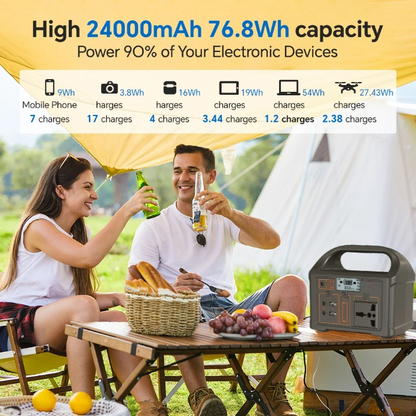 Avelena | 100W 24.000mAh Tragbare Powerstation mit LiFePO4-Batterie – PowerGo