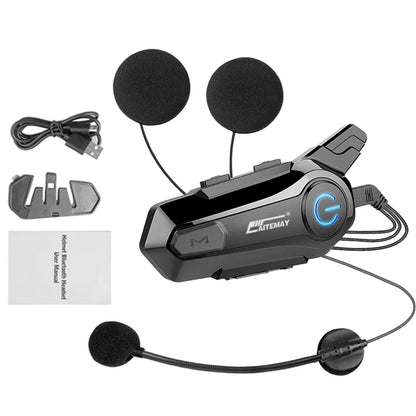 Avelena | Bluetooth-Motorradhelm-Intercom-Headset mit 1000 m Reichweite & IPX6 wasserdicht – RoadComm