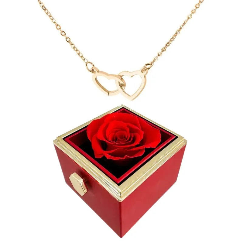 Avelena | Mit Zwei Herzen Und Einer Rotierenden Rosen Geschenkbox