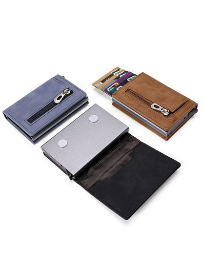 Avelena | Rfid Pu Leder Geldbörse Herren Anti-Magnetisch Organizer Geldbörse