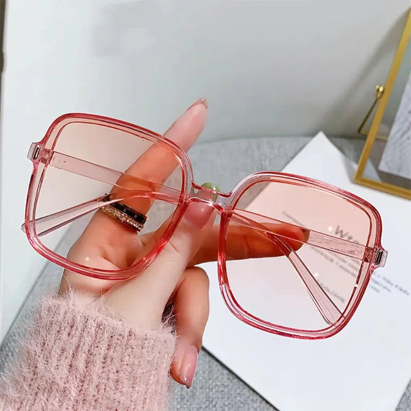 Avelena | Rechteckige Quadratische Augen Schutz Frauen Uv400 Sonnenbrille