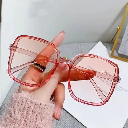 Avelena | Rechteckige Quadratische Augen Schutz Frauen Uv400 Sonnenbrille