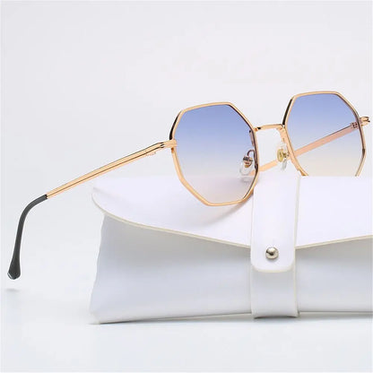 Avelena | Polygon Metall Quadrat Sonnenbrille