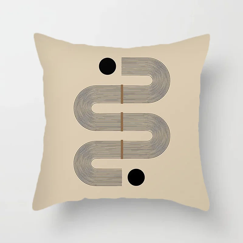 Avelena | Moderne Kunst Abstraktes Muster Dekokissenbezüge Kreative Linien Sofa Stuhl Kissenbezüge Wurfkissenbezüge Home Office Dekor