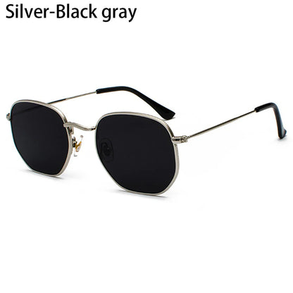 Avelena | Polygon Metall Quadrat Sonnenbrille
